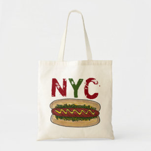 Bolso De Tela NYC New York City Hotdog Hot Dog Relish Bag