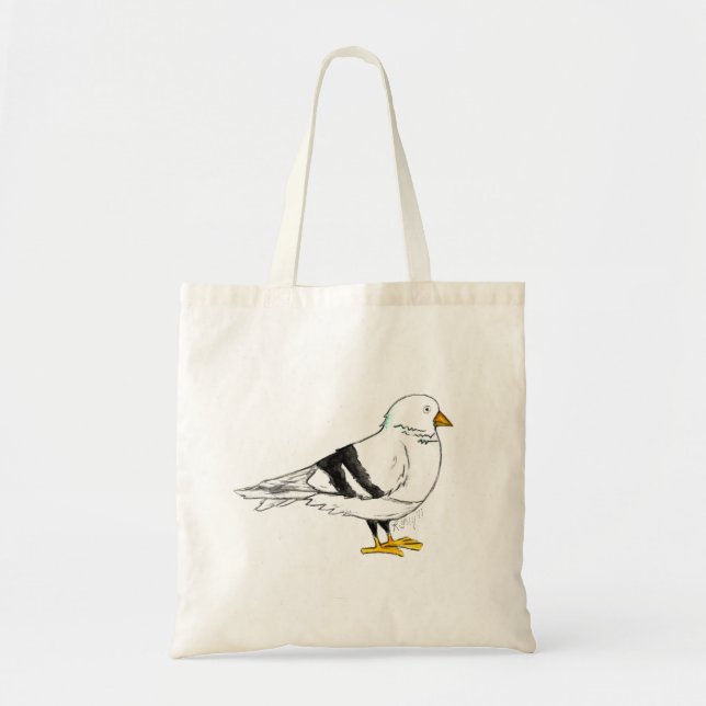 Bolso De Tela NYC Pigeon Beach Seagull Gull Bird (Frente)