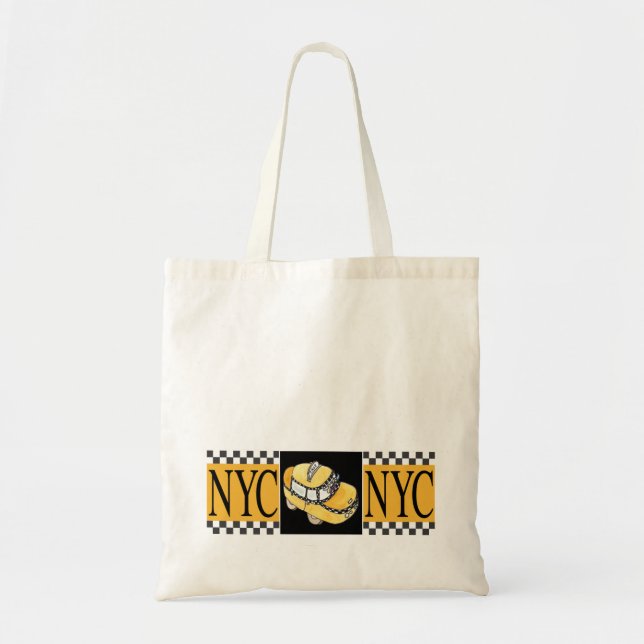 Bolso De Tela NYC Taxi Cab (Frente)