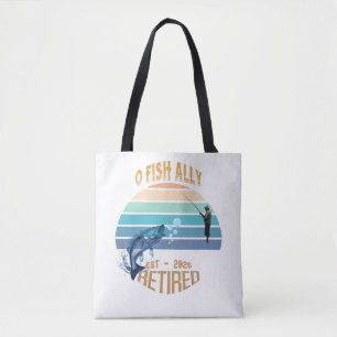 Bolso De Tela 🎣 👜 "O-Fish-Ally Retirado: ¡Captando el Tote de
