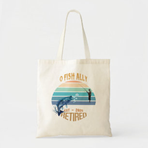 Bolso De Tela 🎣 👜 "O-Fish-Ally Retirado: ¡Captando el Tote de