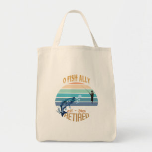 Bolso De Tela 🎣 👜 "O-Fish-Ally Retirado: ¡Captando el Tote de