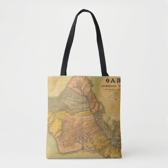 Bolso De Tela Oahu, islas hawaianas (Anverso)