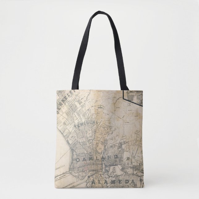 Bolso De Tela Oakland, Berkeley, Alameda (Anverso)