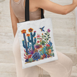 Bolso De Tela Oasis de florecimiento del desierto