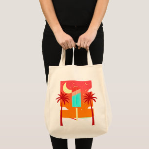 Bolso De Tela Oasis de hielo Starry Summer Palm