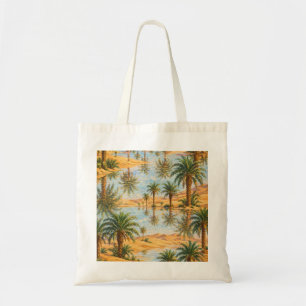 Bolso De Tela Oasis del desierto Espejismo Palma