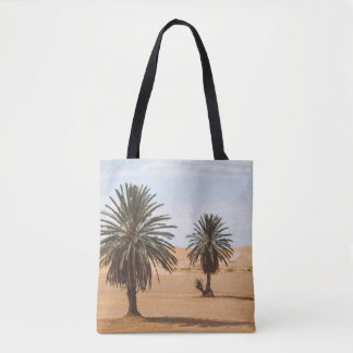 Bolso De Tela Oasis del Desierto: Paisaje de las Palmas del Saha