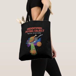 Bolso De Tela Objeto Frito No Identificado Divertido Alien OVNI 