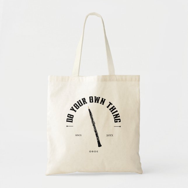 Bolso De Tela Oboe Haz Tu Propia Cita Oboist (Frente)
