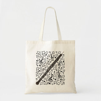 Bolso De Tela Oboe Musical Notes Oboist Woodwind Music Teacher
