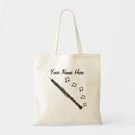 Bolso De Tela Oboe Personalizado Tote Bag Oboist Woodwind Musici