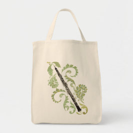 Bolso De Tela Oboe y follaje
