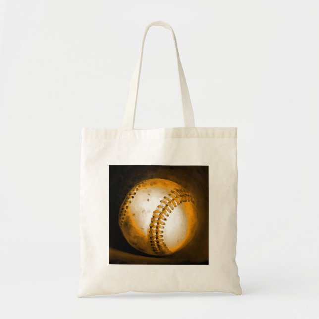 Bolso De Tela Obra de arte de béisbol (Frente)