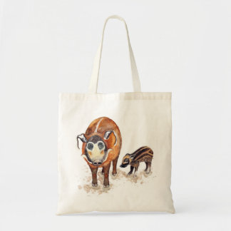 Bolso De Tela Obra de arte de Red River Hog Tote Bag
