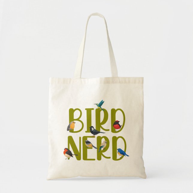 Bolso De Tela Observador de pájaro Nerd (Frente)