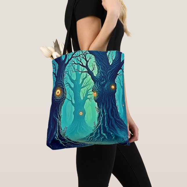 Bolso De Tela Observadores de bosques místicos (Detalle)