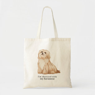 Bolso De Tela 'Obsesionada con mi havanese'