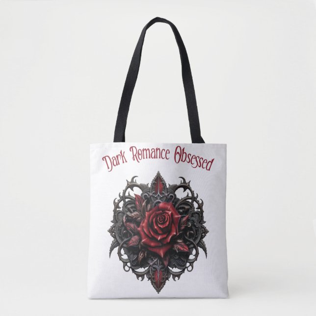 Bolso De Tela Obsesionado con Romance Oscuro (Anverso)