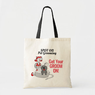 Bolso De Tela Obtén tu crecimiento en rojo y negro Mascota