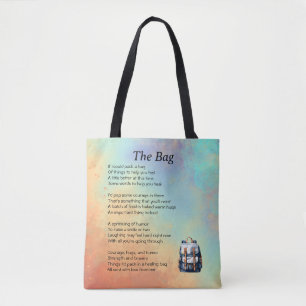 Bolso De Tela Obtener poema bien
