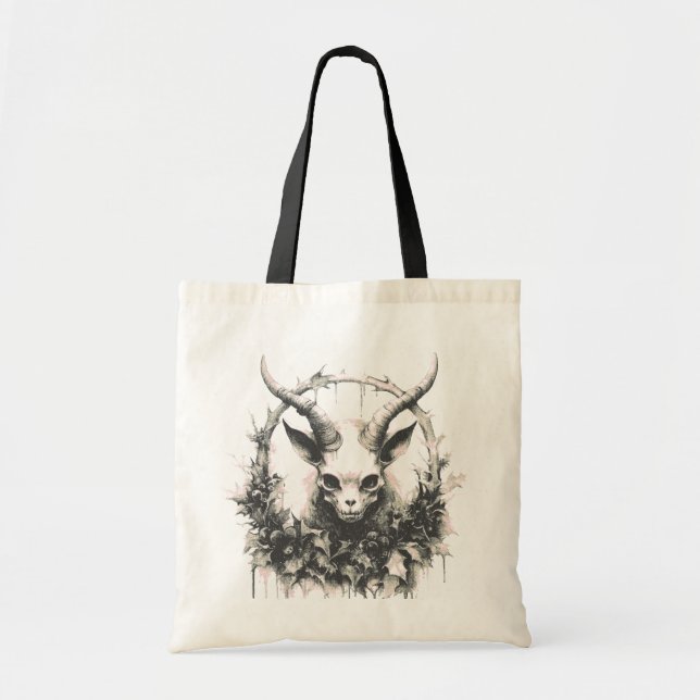 Bolso De Tela Occult Gothic Baby Baphomet (Frente)