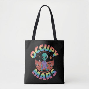 Bolso De Tela Occupy Marte: Explora el espacio con Falcon 9 y El