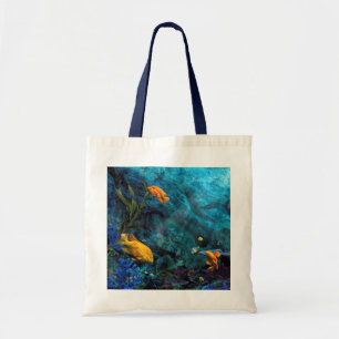 Bolso De Tela OCEÁN AZUL DE PESCADO naranja
