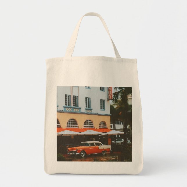 Bolso De Tela Ocean Drive, South Beach, Miami (Frente)