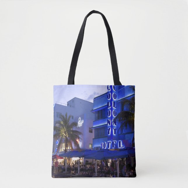 Bolso De Tela Ocean Drive, South Beach, Miami Beach 2 (Anverso)