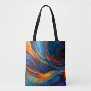 Bolso De Tela Ocean Lava "Astralswirl"