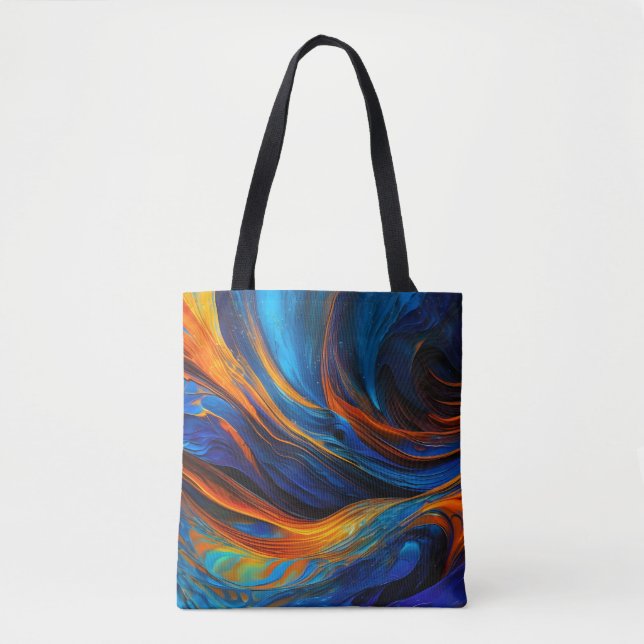 Bolso De Tela Ocean Lava "Astralswirl" (Anverso)