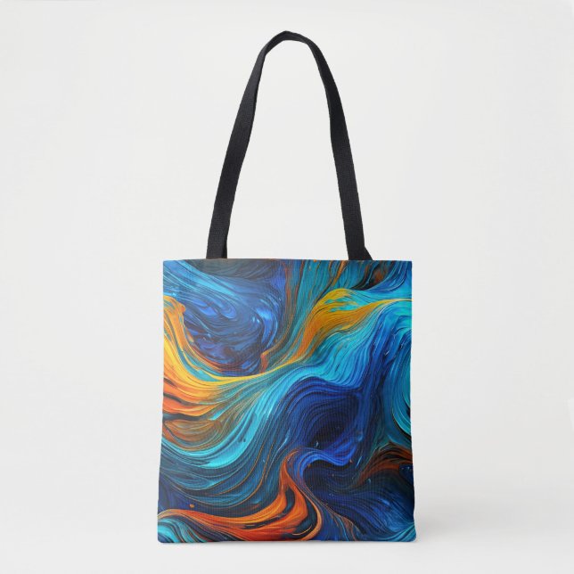 Bolso De Tela Ocean Lava "Tempestial" (Anverso)