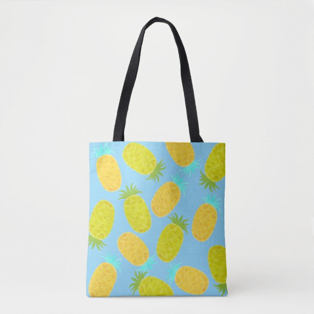 Bolso De Tela Ocean Pineapples Pattern Tote Bag (Anverso)