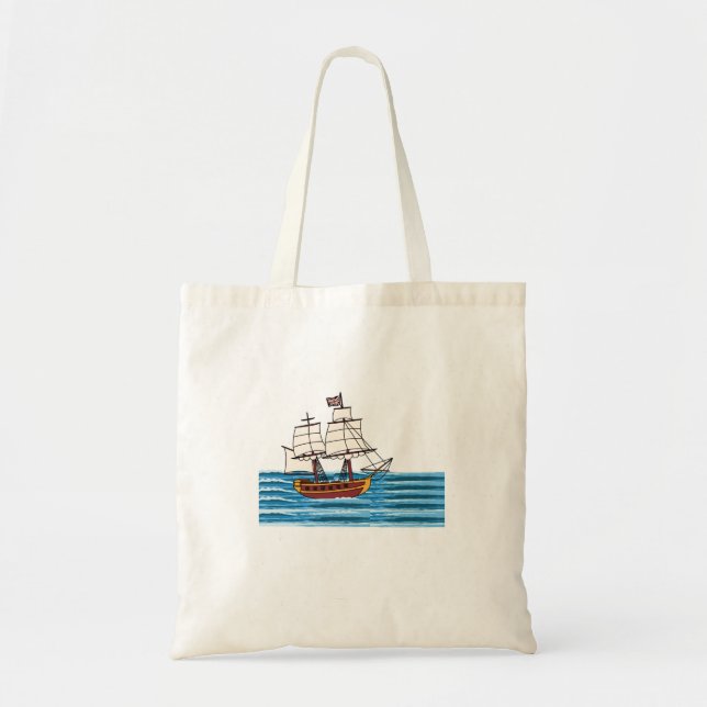 Bolso De Tela Ocean Voyage (Frente)