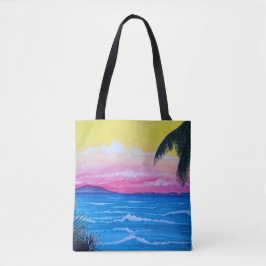 Bolso De Tela Océano al Atardecer 