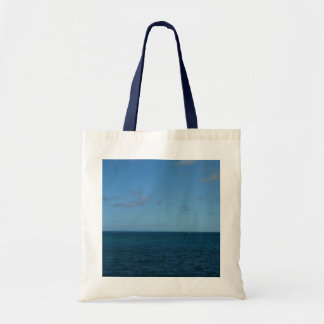 Bolso De Tela Océano azul del horizonte de Santa Lucía