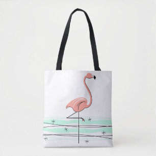 Bolso De Tela Océano Flamingo por todo el tote