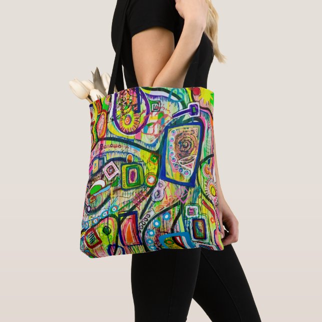 Bolso De Tela Ocho Martinis Tote Bag (Detalle)