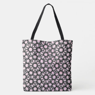 Bolso De Tela Octagon Lace Pink