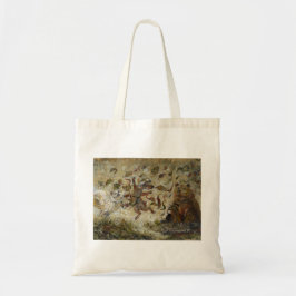 Bolso De Tela October Fun Whimsical Autumn Forest Animals 