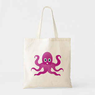Bolso De Tela Octope morado divertido