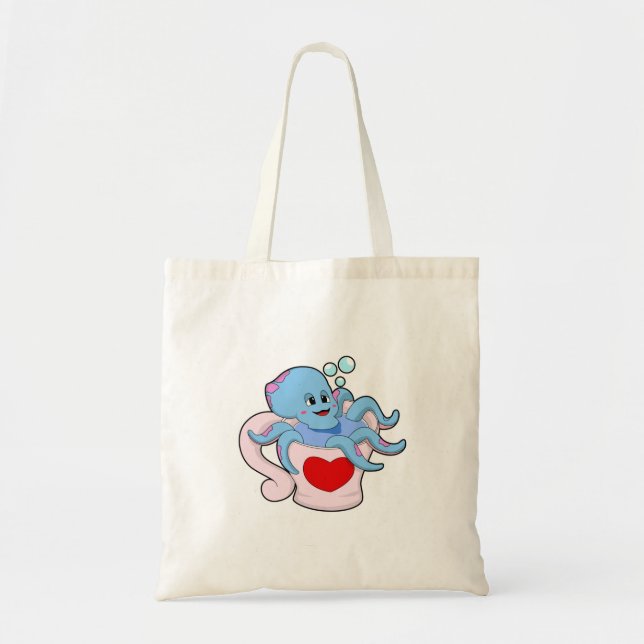 Bolso De Tela Octopus con Heart Cup.PNG (Frente)