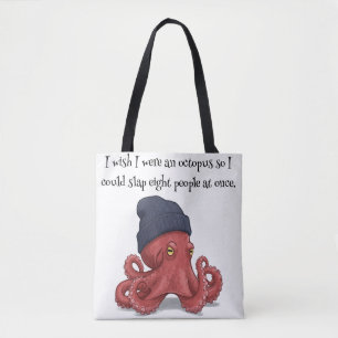 Bolso De Tela Octopus de flujo de tinta: artísticamente suyo, di