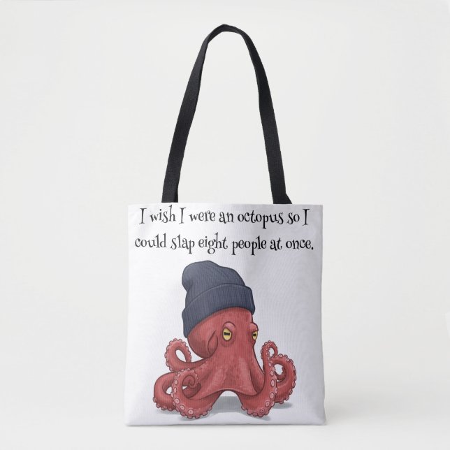 Bolso De Tela Octopus de flujo de tinta: artísticamente suyo, di (Anverso)