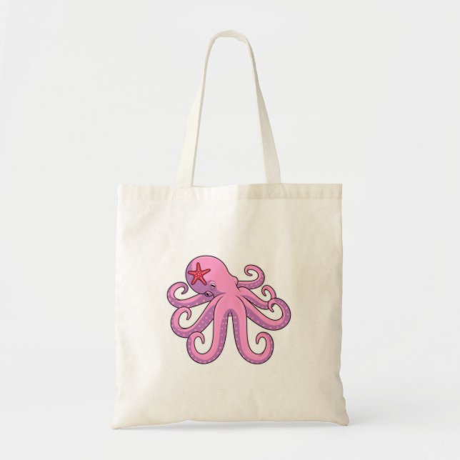 Bolso De Tela Octopus Starfish (Frente)