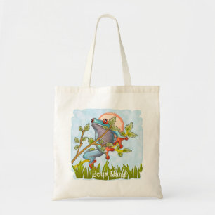 Bolso De Tela Ocultación de ranas
