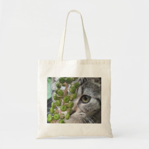 Bolso De Tela Ocultando gatito