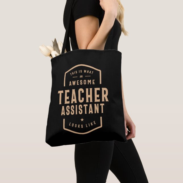 Bolso De Tela Ocupación de empleo divertida con asistente de pro (Detalle)