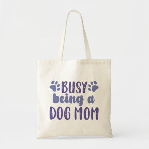 Bolso De Tela Ocupado Siendo Una Madre De Perro